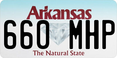 AR license plate 660MHP
