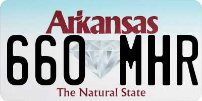 AR license plate 660MHR