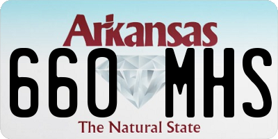 AR license plate 660MHS