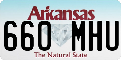 AR license plate 660MHU