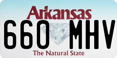 AR license plate 660MHV
