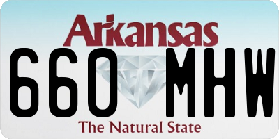 AR license plate 660MHW