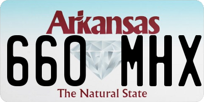 AR license plate 660MHX