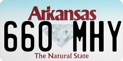 AR license plate 660MHY
