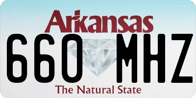AR license plate 660MHZ