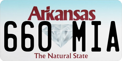 AR license plate 660MIA