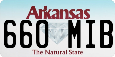 AR license plate 660MIB