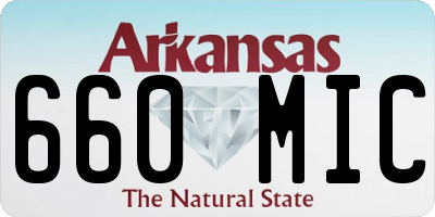 AR license plate 660MIC