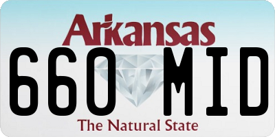 AR license plate 660MID