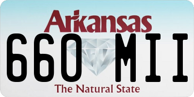 AR license plate 660MII