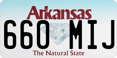 AR license plate 660MIJ