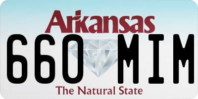 AR license plate 660MIM
