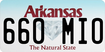 AR license plate 660MIO