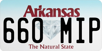 AR license plate 660MIP