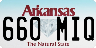AR license plate 660MIQ