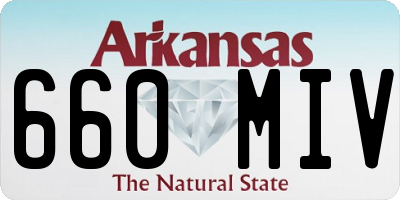 AR license plate 660MIV
