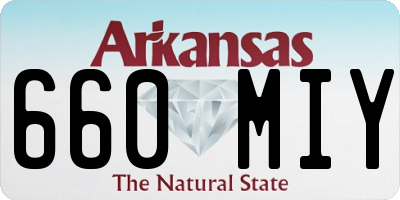 AR license plate 660MIY
