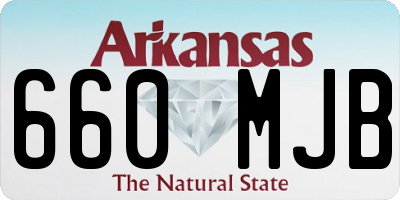 AR license plate 660MJB