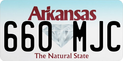 AR license plate 660MJC