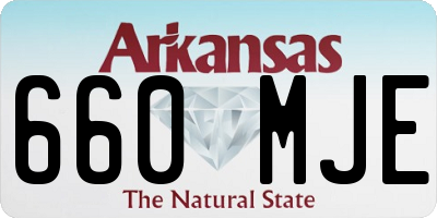 AR license plate 660MJE