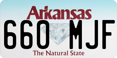 AR license plate 660MJF