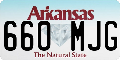 AR license plate 660MJG