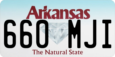 AR license plate 660MJI