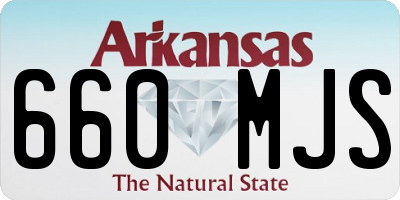 AR license plate 660MJS