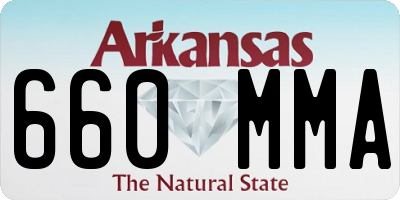 AR license plate 660MMA