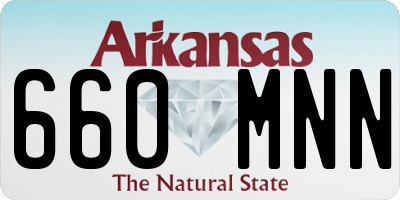AR license plate 660MNN