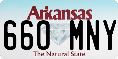 AR license plate 660MNY