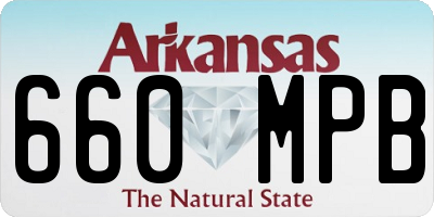 AR license plate 660MPB