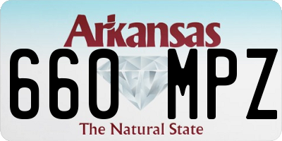 AR license plate 660MPZ