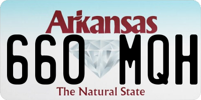 AR license plate 660MQH