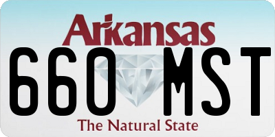 AR license plate 660MST