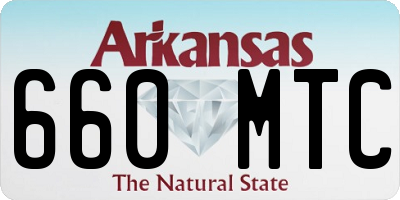 AR license plate 660MTC
