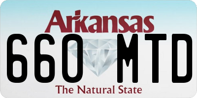 AR license plate 660MTD
