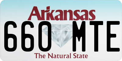 AR license plate 660MTE