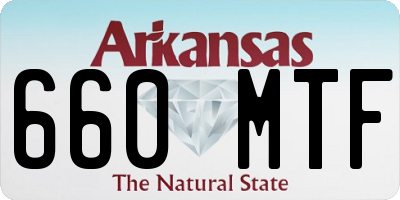 AR license plate 660MTF