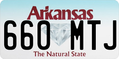 AR license plate 660MTJ