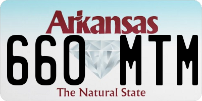 AR license plate 660MTM