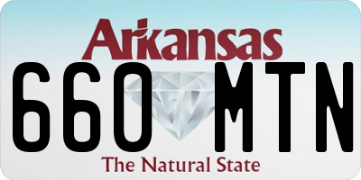 AR license plate 660MTN