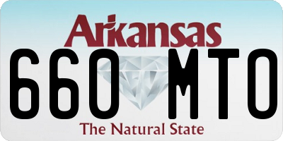 AR license plate 660MTO