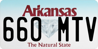 AR license plate 660MTV