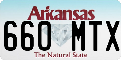 AR license plate 660MTX