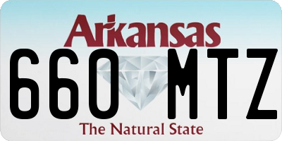 AR license plate 660MTZ