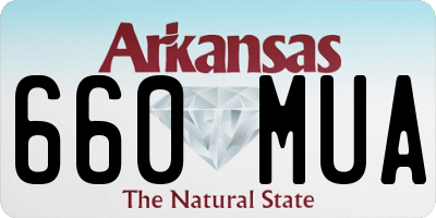 AR license plate 660MUA