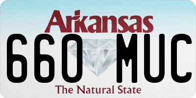 AR license plate 660MUC