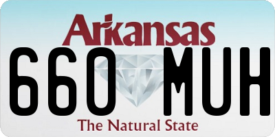 AR license plate 660MUH