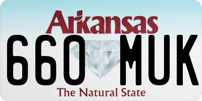 AR license plate 660MUK